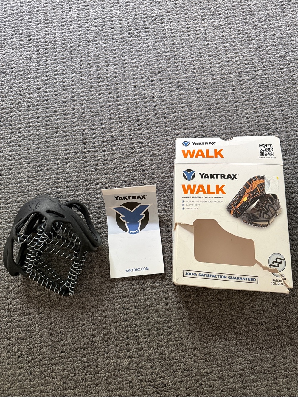 NIB Yaktrax Walk unisex Ice Cleats sz S